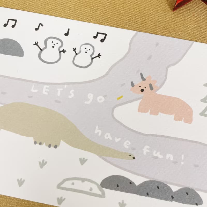 新款聖誕明信片 LET'S GO HAVE FUN