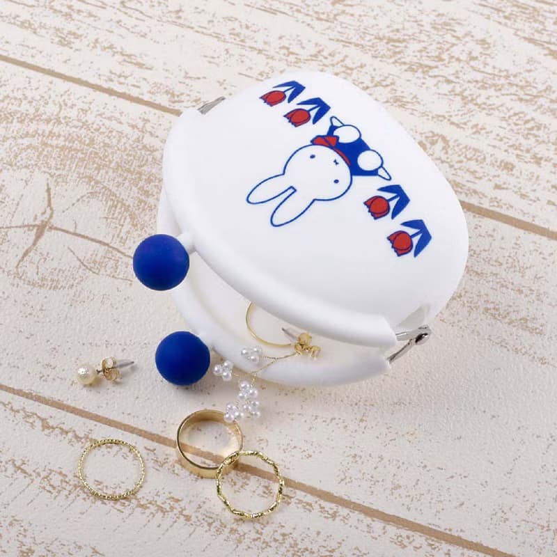 miffy 米飛兔65週年限定 矽膠收納包/口金包