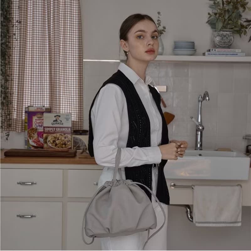 韓國LOTTIE BAG | 灰色 | 大容量 手袋 單肩包