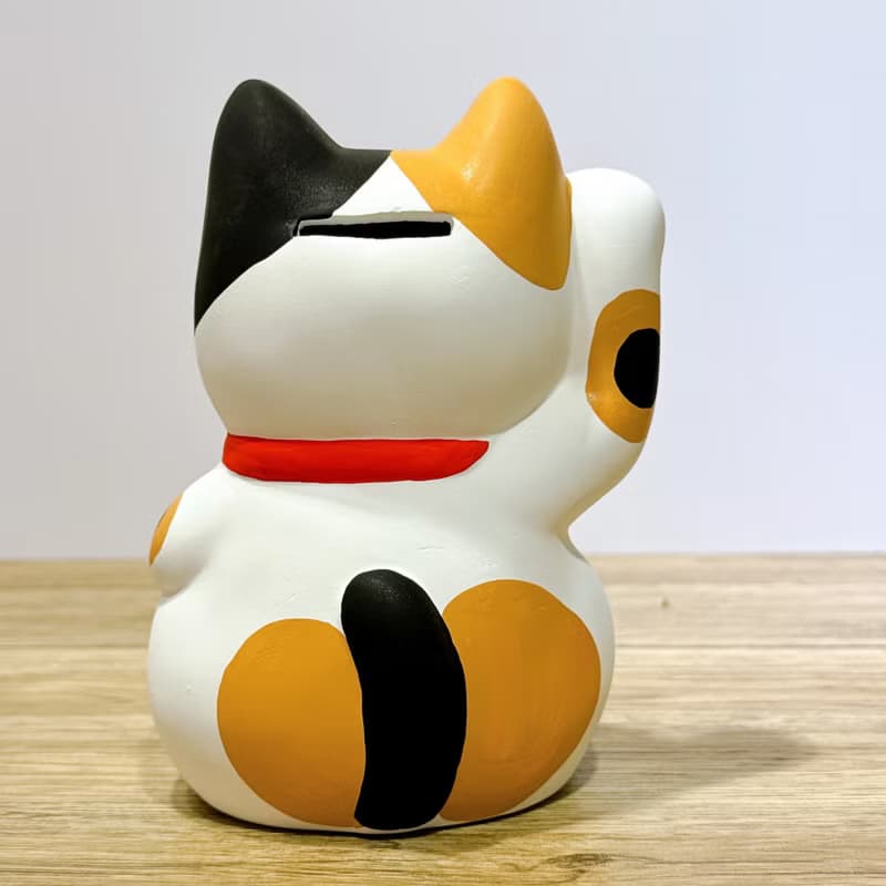 【三毛招福】日本谷中堂招財貓 | 小判 三毛