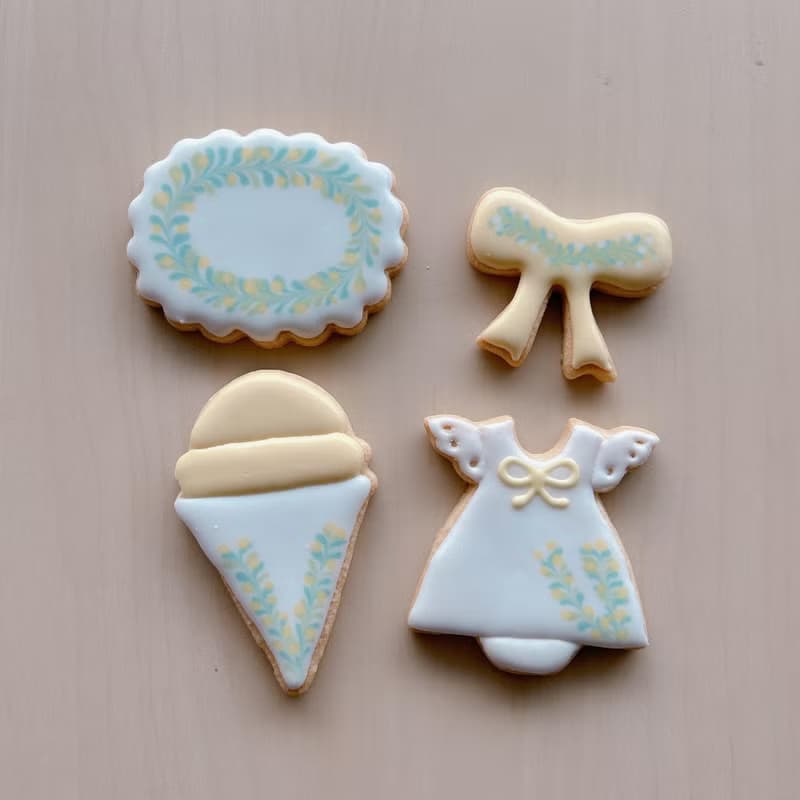 NIJI Cupcake 古典花花糖霜餅乾組合