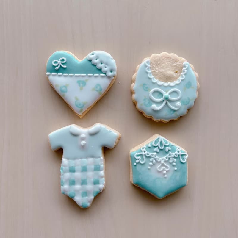 NIJI Cupcake 古典花花糖霜餅乾組合