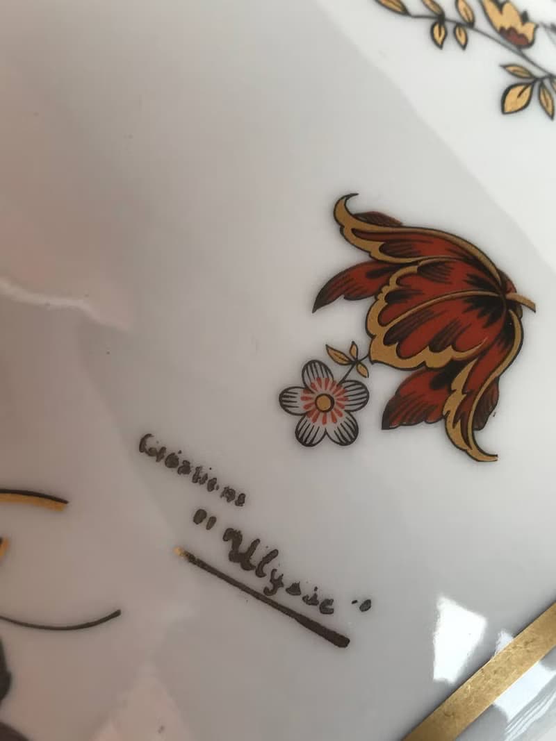 復古瓷花卉圖案花瓶| 尤利西斯巴黎