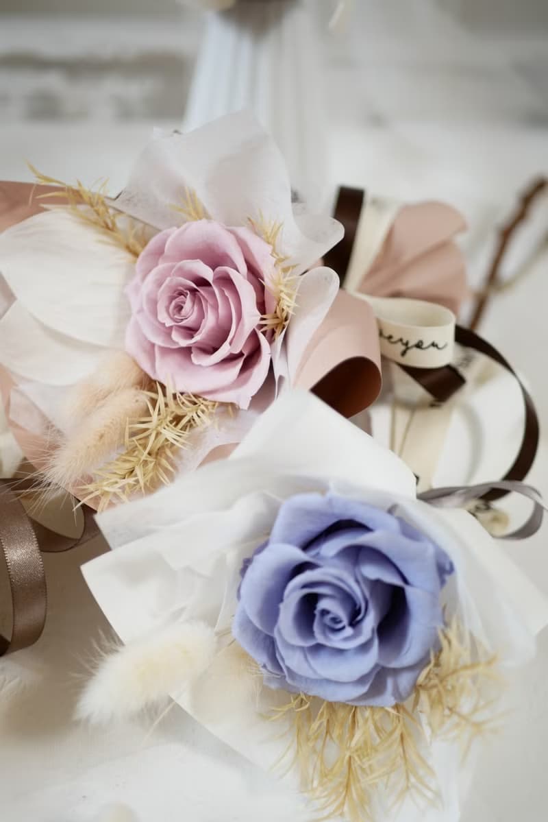 單隻小花束/永生玫瑰花