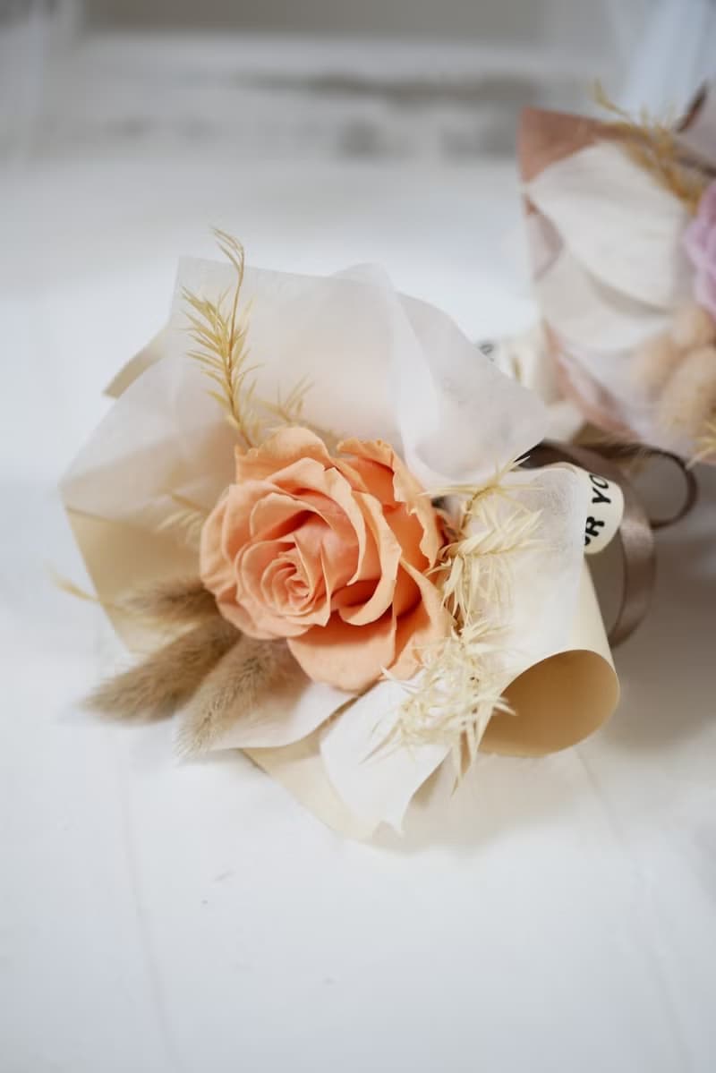 單隻小花束/永生玫瑰花