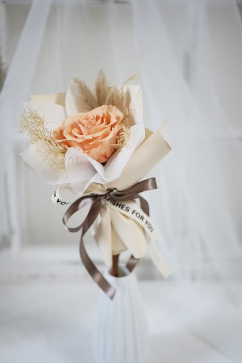 單隻小花束/永生玫瑰花