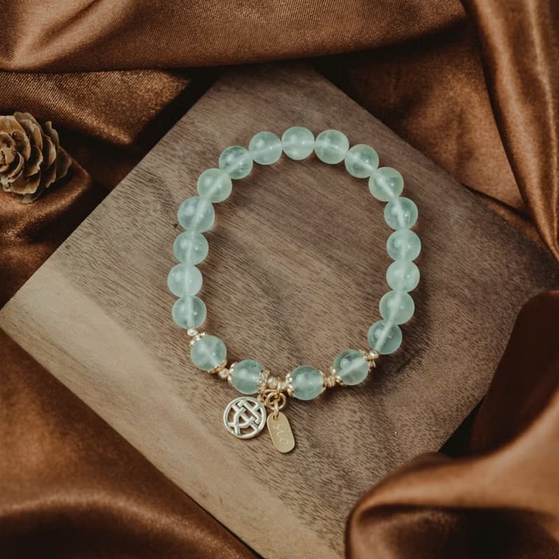 【珠璣】順遂安康-葡萄石中文字手鍊