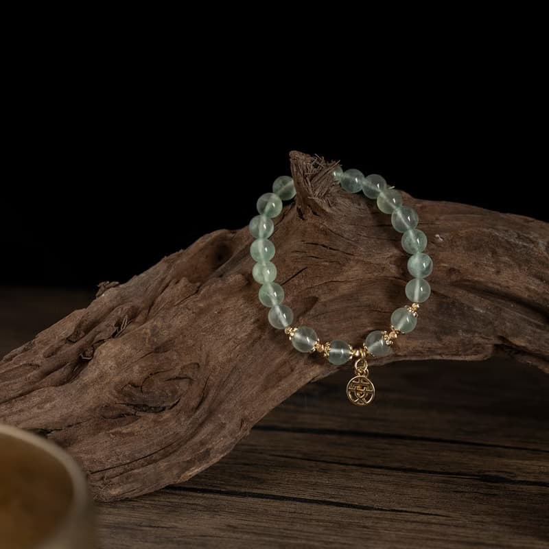 【珠璣】順遂安康-葡萄石中文字手鍊
