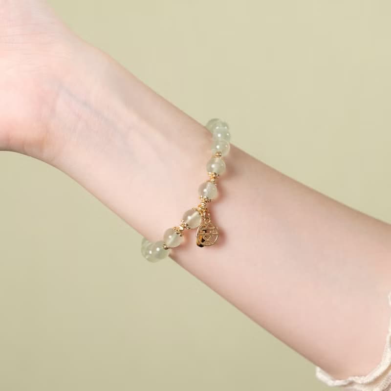【珠璣】順遂安康-葡萄石中文字手鍊