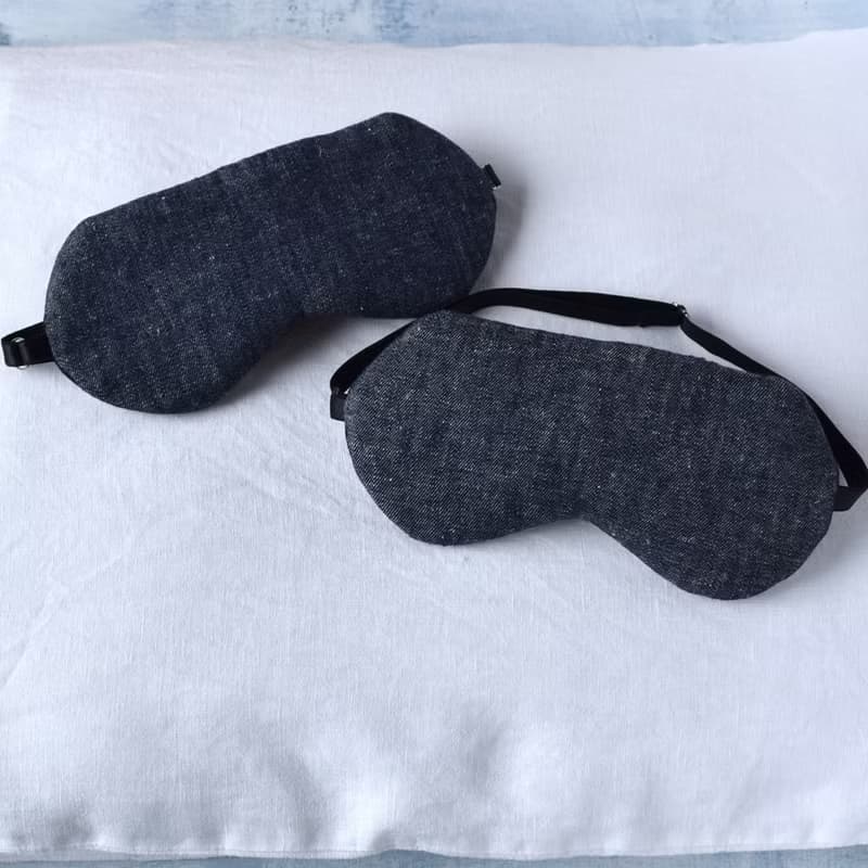 日本眼罩 Linen Denim優惠2件套|有附收納|調節長度|免費禮品包裝