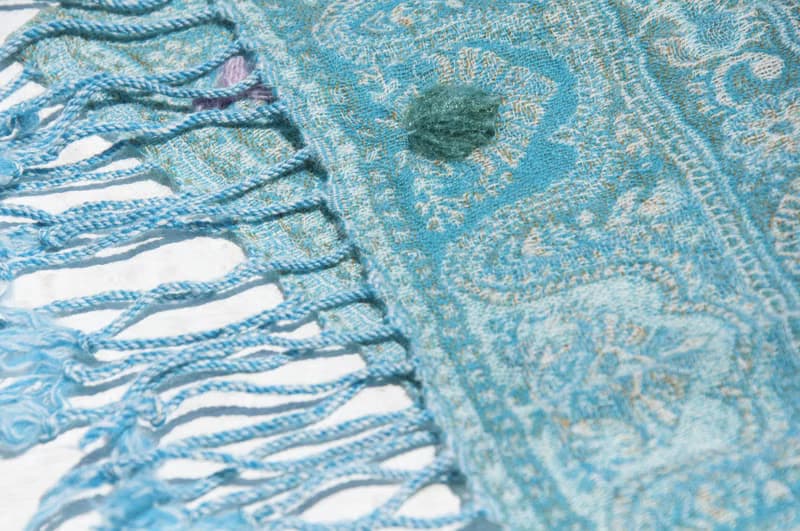 羊絨毯刺繡羊毛披肩/針織圍巾/刺繡圍巾/羊絨披巾/喀什米爾Cashmere 聖誕禮物 情人節禮物 交換禮物 生日禮物-花