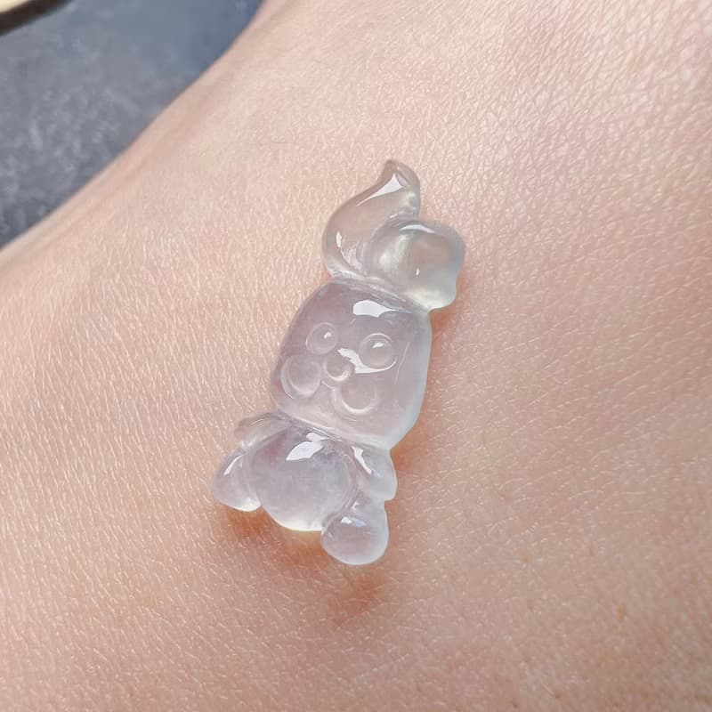 冰種翡翠小兔子 | 天然緬甸A貨翡翠 | 送禮