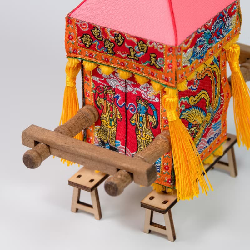 白沙屯媽祖授權 | 精緻迷你神轎模型_拱天宮天上聖母進香遶境