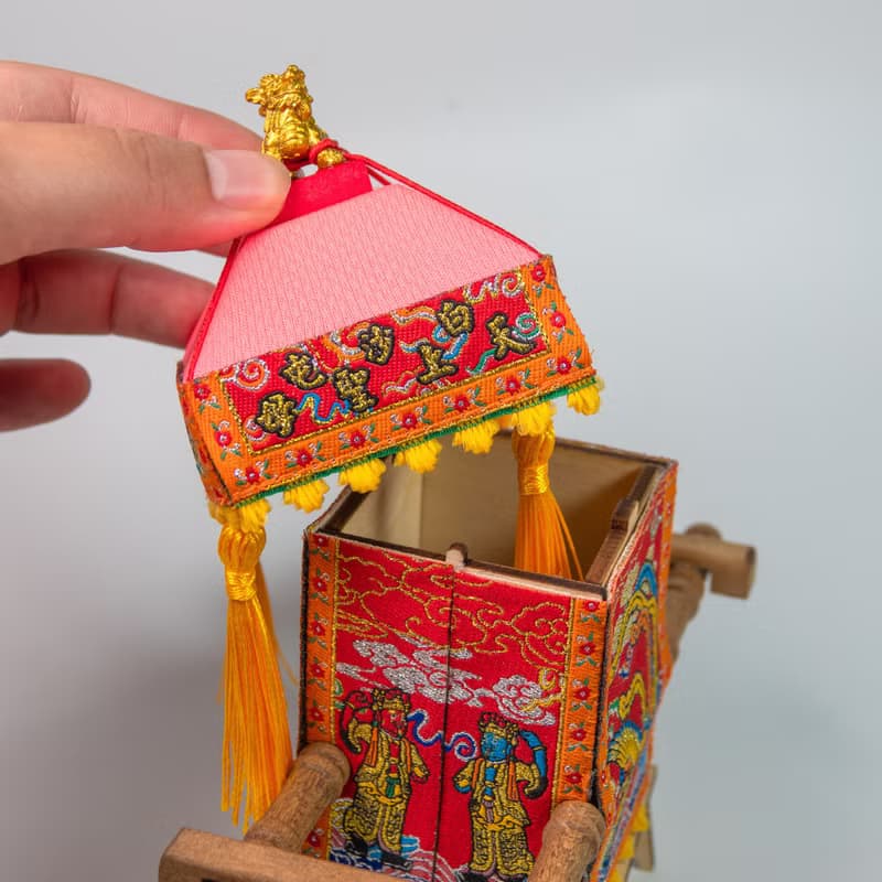 白沙屯媽祖授權 | 精緻迷你神轎模型_拱天宮天上聖母進香遶境