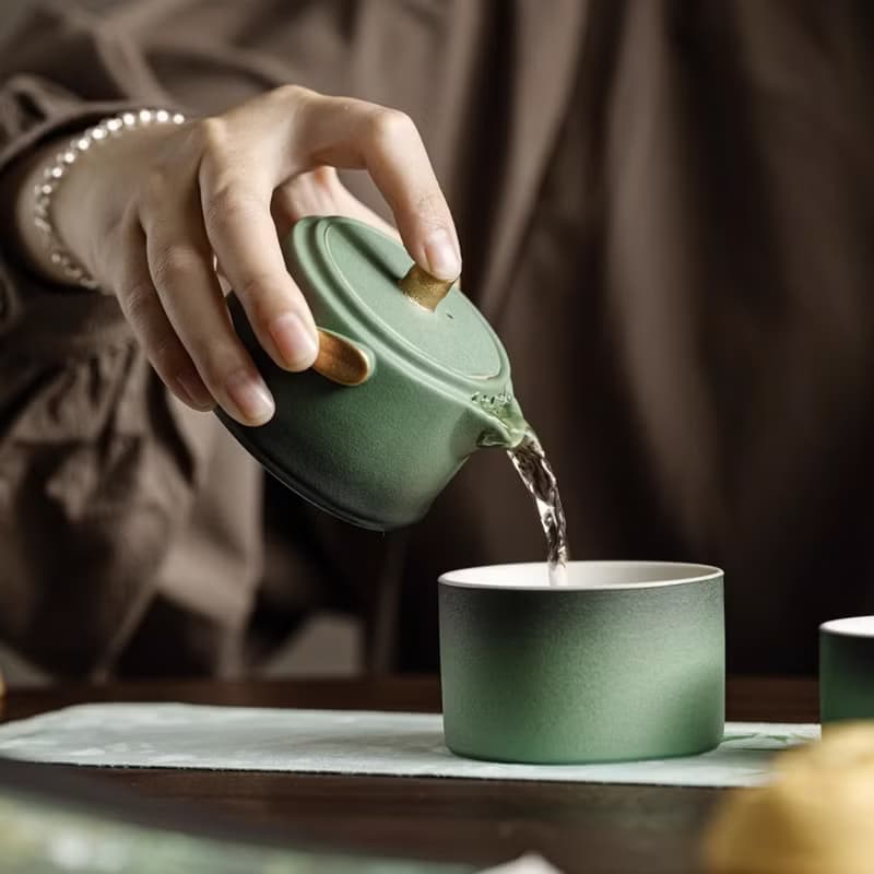 北京故宮博物院 節節高升旅行茶具