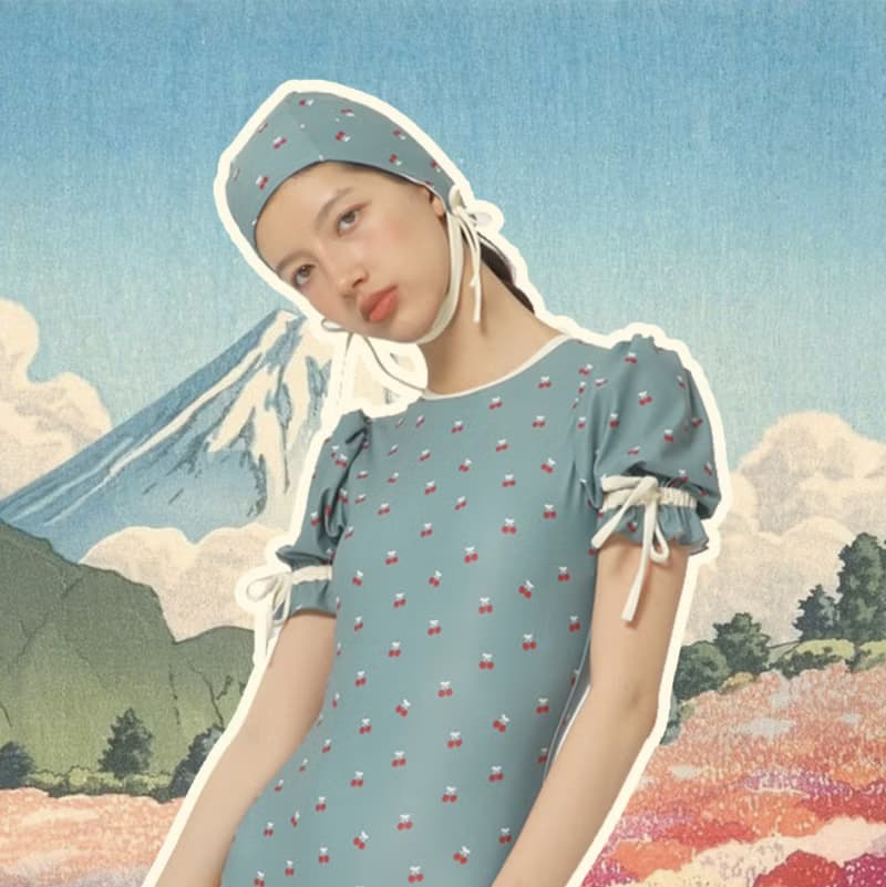溫泉度假 櫻桃泳帽