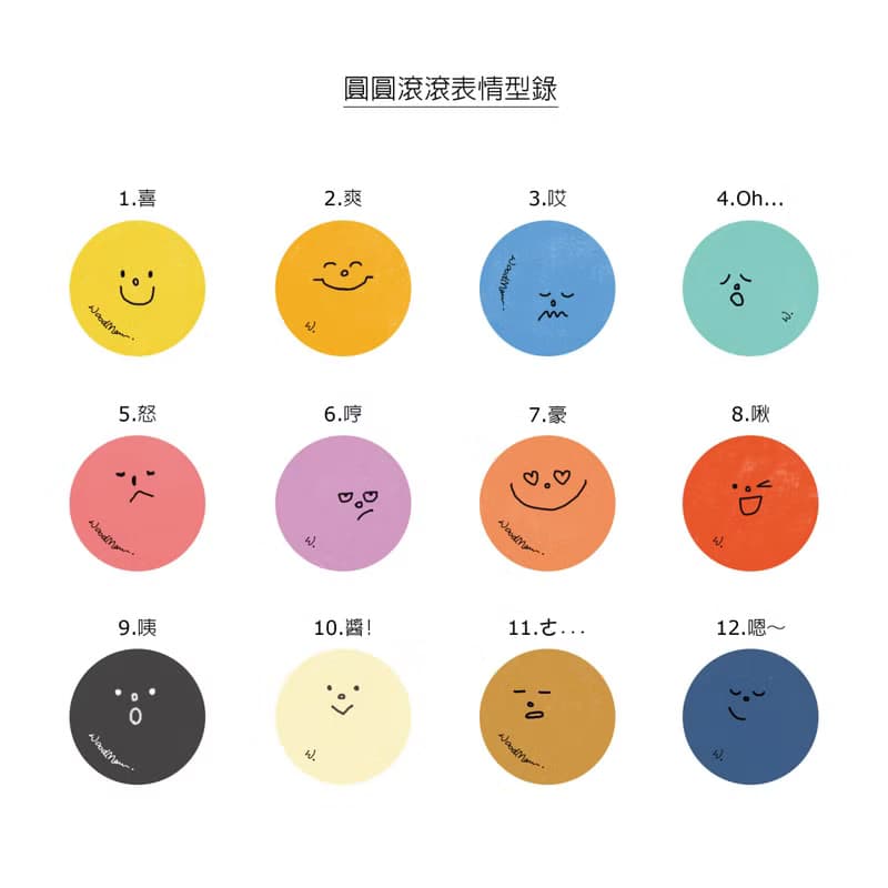 彩虹圓滾滾,戴式伸縮票卡夾,雙面圖案