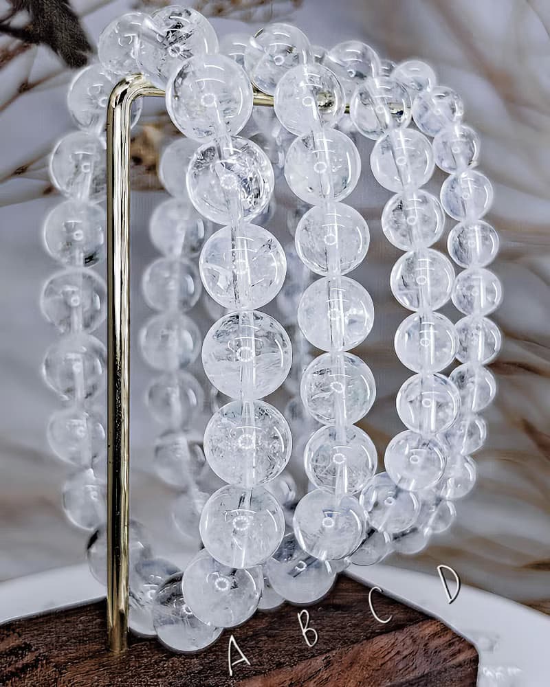 【顯藍針白水晶】天使藍針白水晶 手鍊手珠