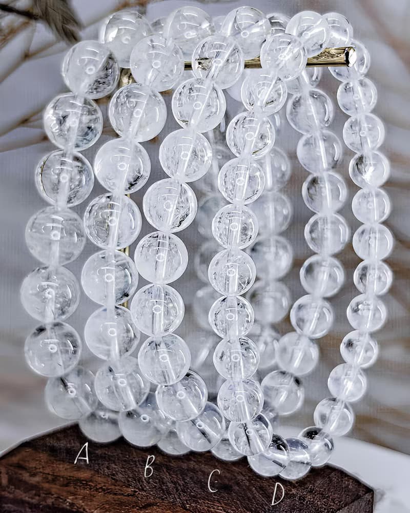 【顯藍針白水晶】天使藍針白水晶 手鍊手珠