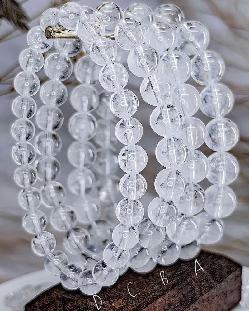 【顯藍針白水晶】天使藍針白水晶 手鍊手珠