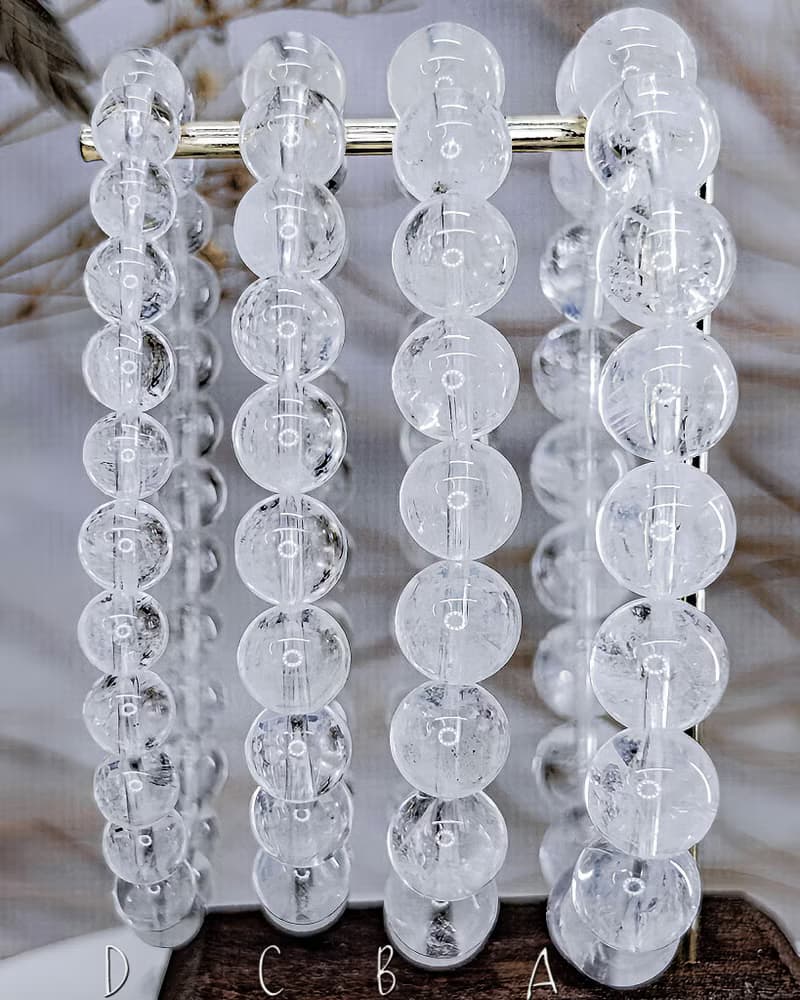 【顯藍針白水晶】天使藍針白水晶 手鍊手珠