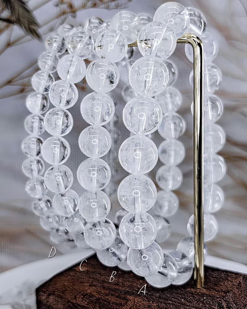 【顯藍針白水晶】天使藍針白水晶 手鍊手珠