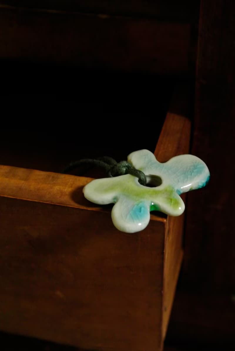 項鍊 日本白瓷  限量 自然釉色 無限看不膩色調 攝氏1350高溫燒製