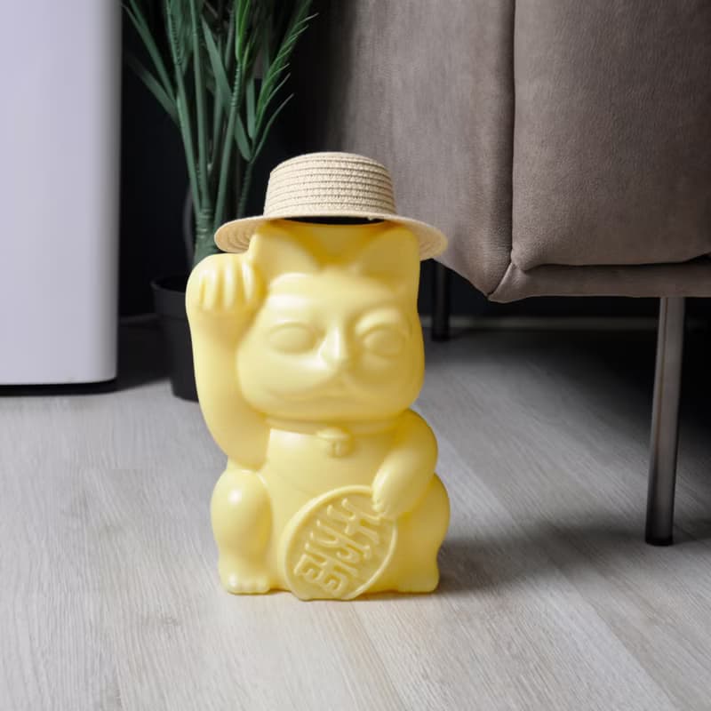 招財貓儲物罐 飼料罐 儲存罐 2kg/2L容量 禮物 生日禮物 飼料