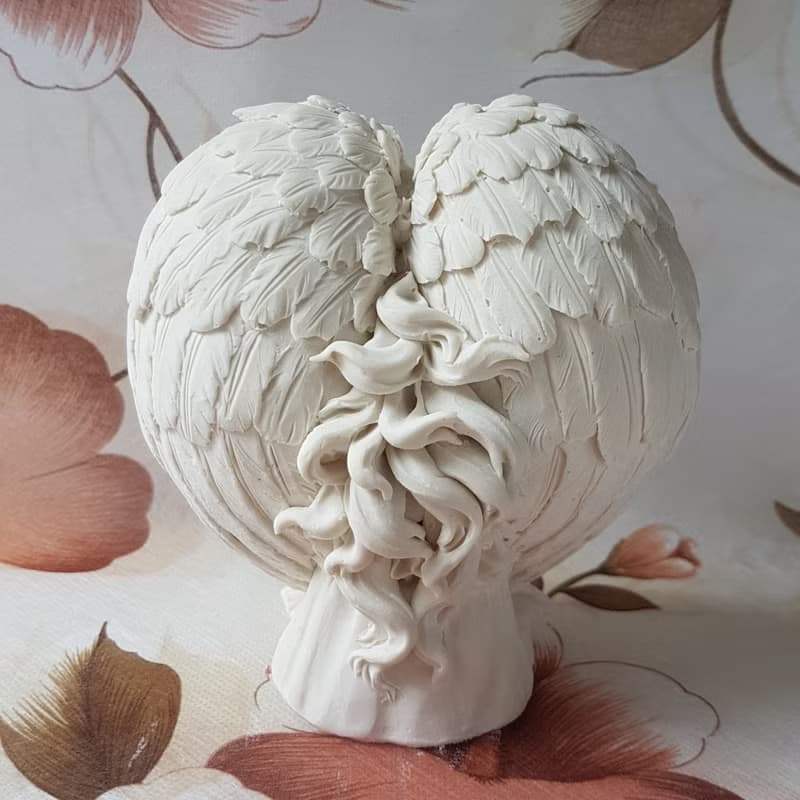 擴香石擺飾 - 守護天使母與子     含具吸濕防潮性
