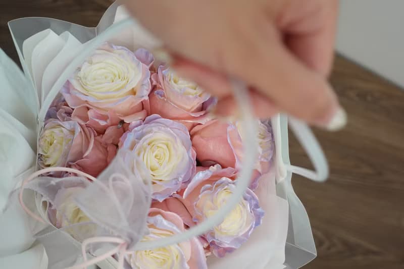 2025情人節 玫瑰花束 極光玫瑰 生日花束 求婚紀念日花束