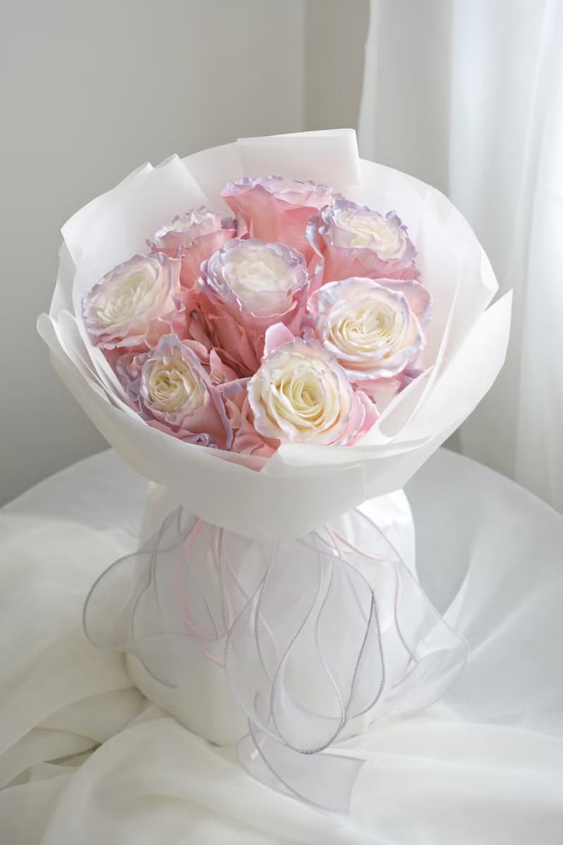 2025情人節 玫瑰花束 極光玫瑰 生日花束 求婚紀念日花束