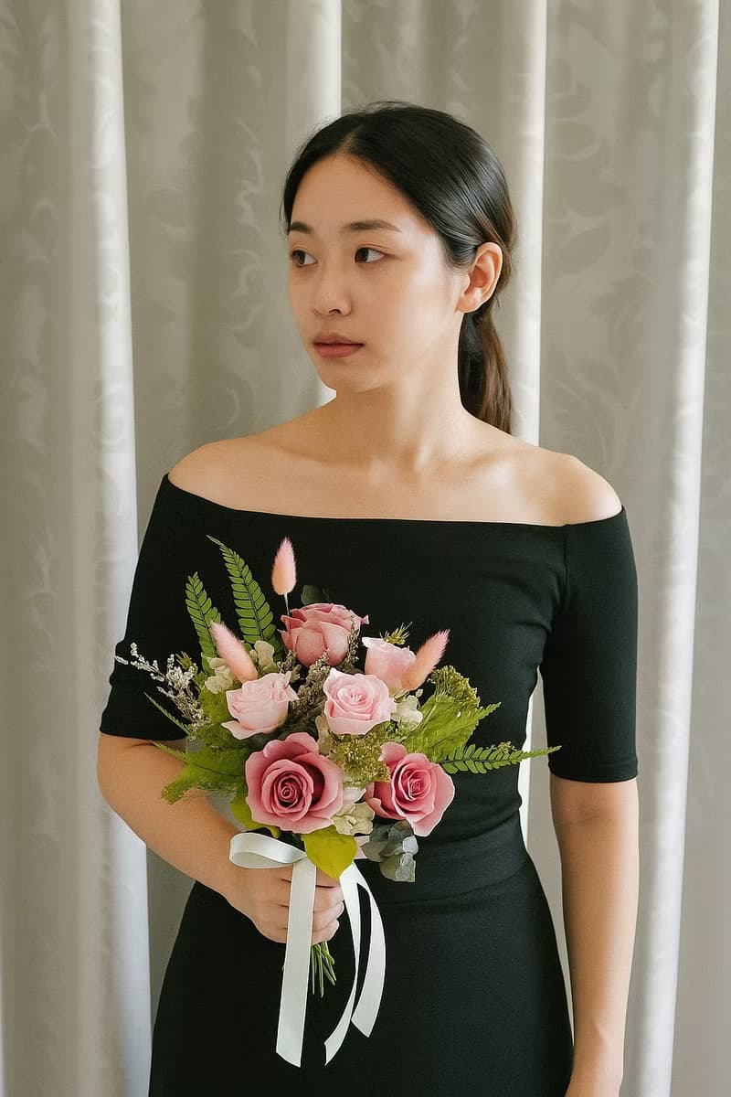 【花訴花藝】浪漫粉系花束/永生捧花/拍照捧花/新娘捧花/登記花束