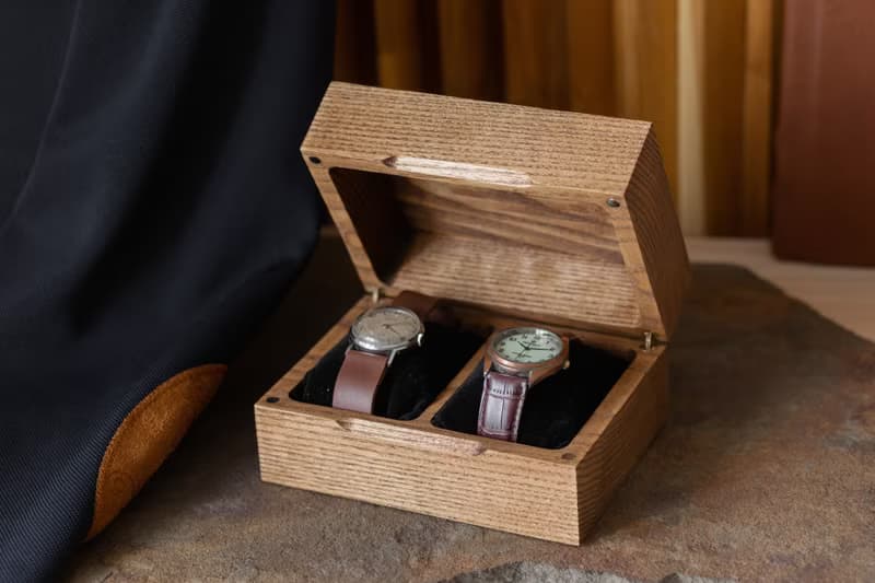 Personalized Wooden Watch Box - Handcrafted Solid Wood Small Jewelry Organizer