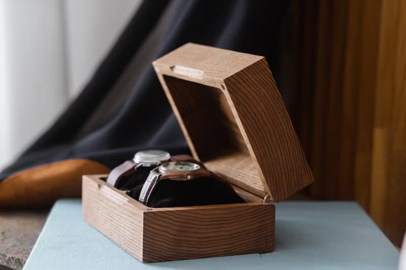 Personalized Wooden Watch Box - Handcrafted Solid Wood Small Jewelry Organizer