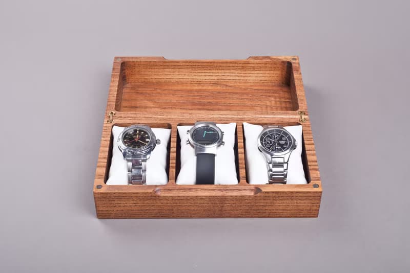 Personalized Wooden Watch Box - Handcrafted Solid Wood Small Jewelry Organizer