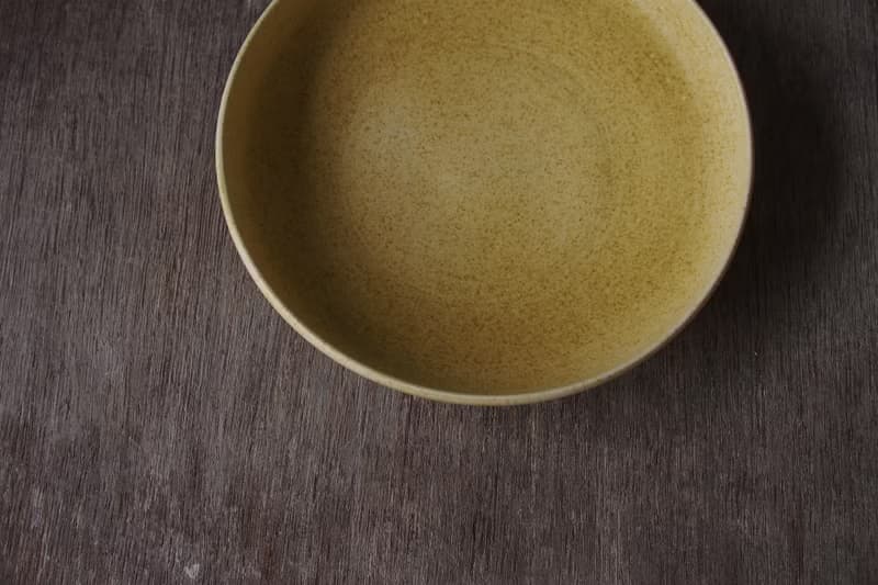 日葵黃 陶瓷寬盤 19cm / 餐盤
