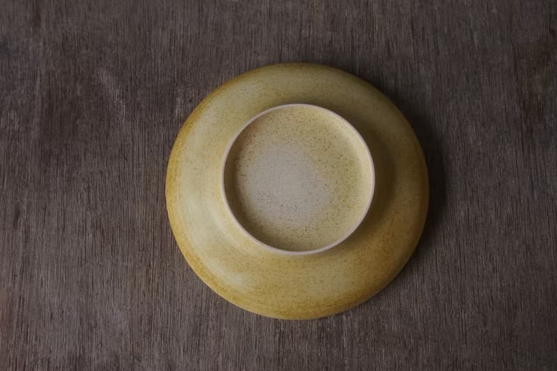 日葵黃 陶瓷寬盤 19cm / 餐盤