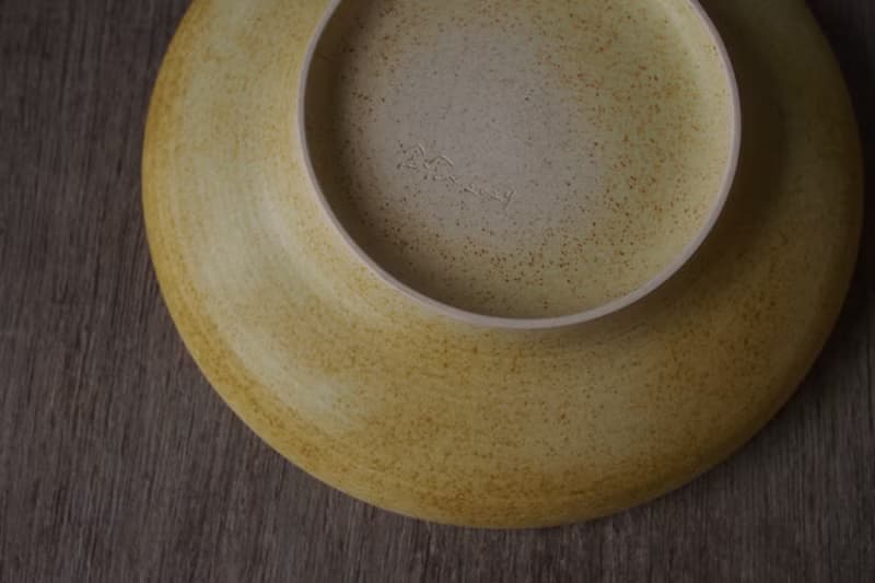 日葵黃 陶瓷寬盤 19cm / 餐盤