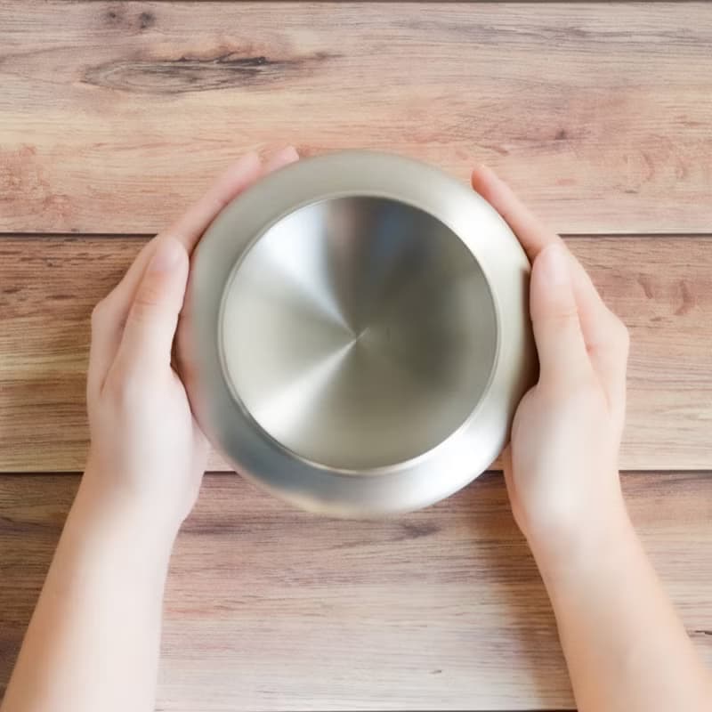 【惜物特惠-福利品】純鈦雙層 精品鈦碗 鈦缽 400ml
