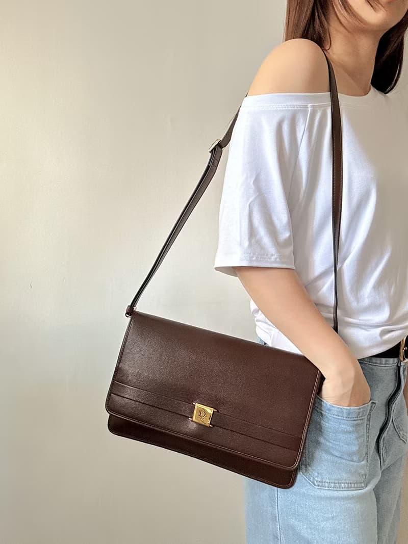 中古正品 Christian Dior 真皮手拿包 腋下包 斜背包 男女適合