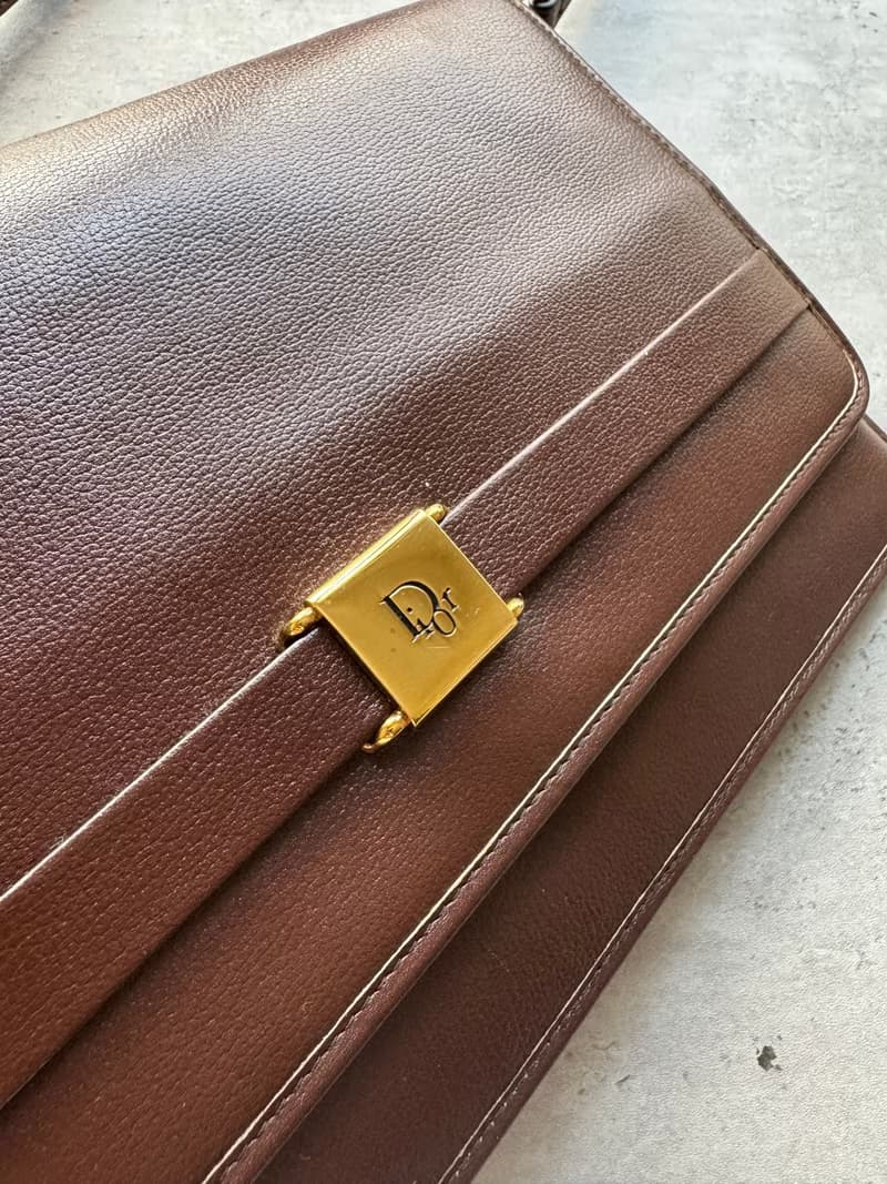 中古正品 Christian Dior 真皮手拿包 腋下包 斜背包 男女適合