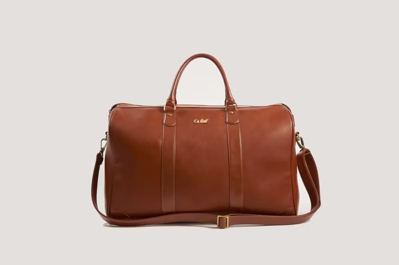 防潑水 Vegan Weekender Bag 素皮革手工旅行包