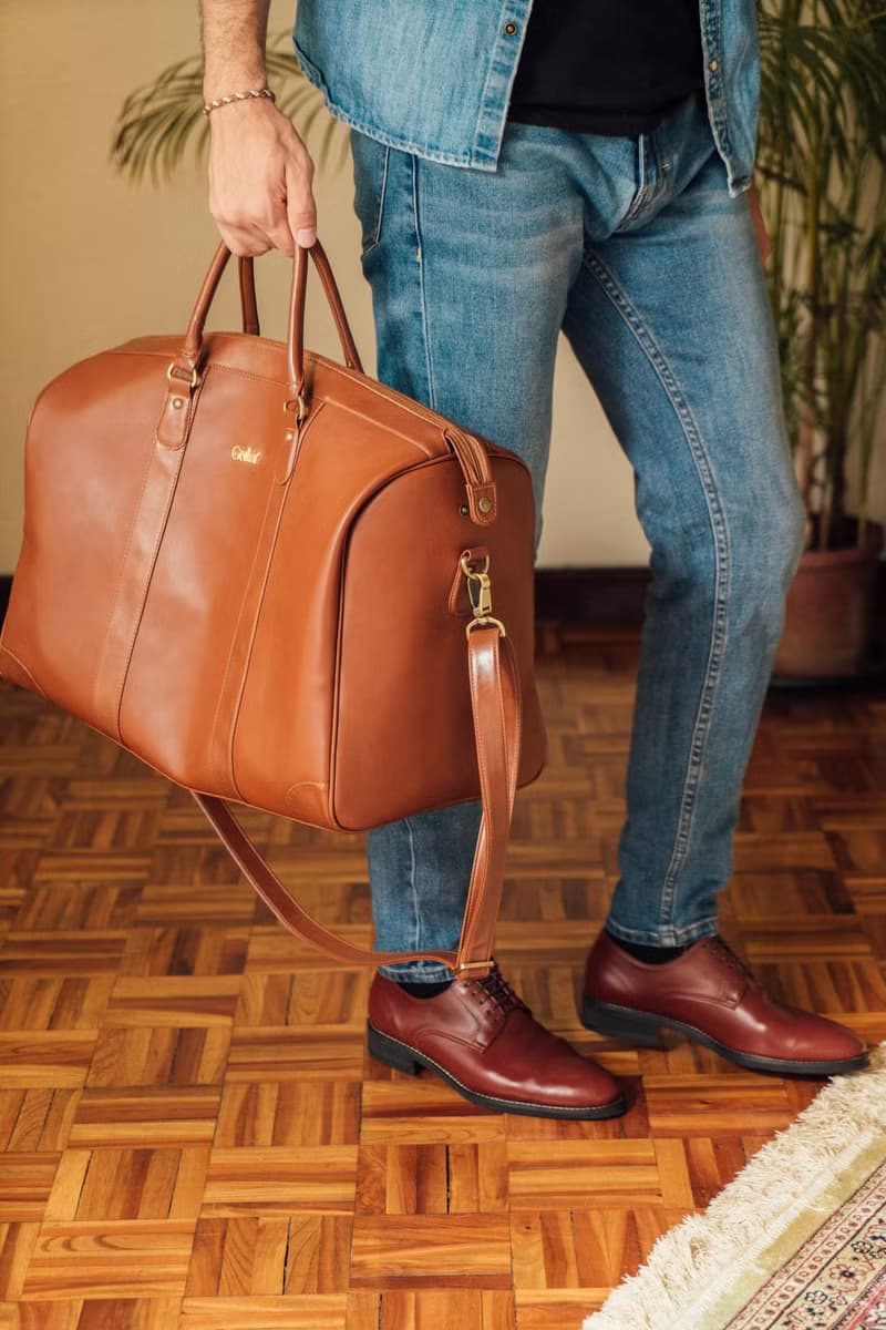防潑水 Vegan Weekender Bag 素皮革手工旅行包