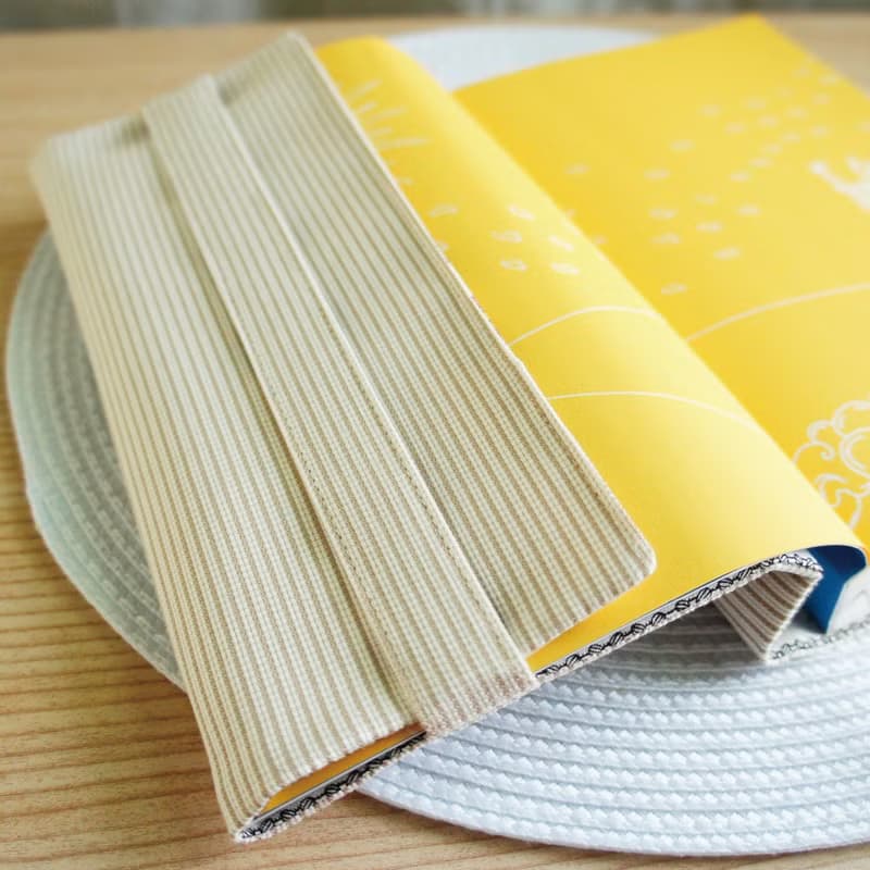 Lovely韓國棉麻布【墨寶雙面布書衣、咖】25K日誌、A5手帳