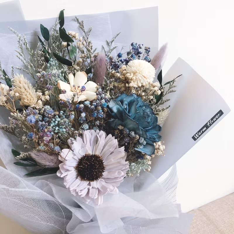 畢業花束 ー 勇氣。展翅 | 乾燥花束/永生花束(共3款) 中大花束