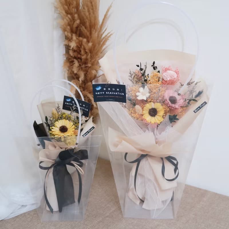 畢業花束 ー 勇氣。展翅 | 乾燥花束/永生花束(共3款) 中大花束