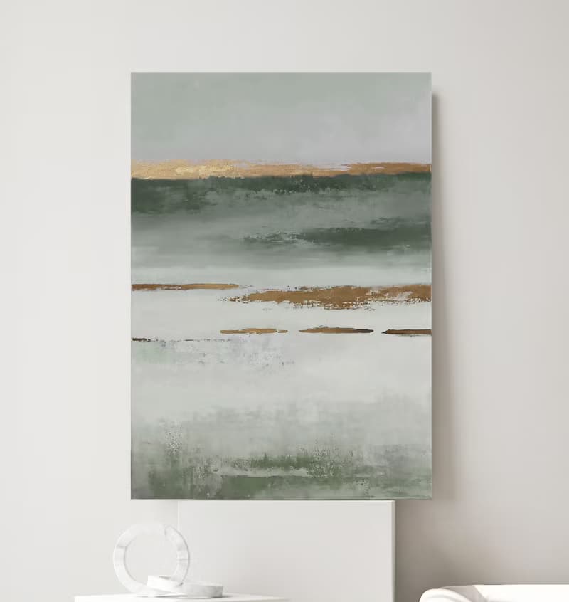 Sage Green Wall Art |Sage Green Abstract |Sage Green Wall Art |Olive Placidity 2