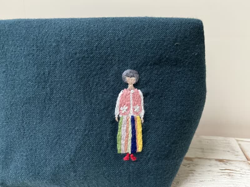 fingirl1000-NO.278一股刺繡旅行小窗包-1000枚女子展