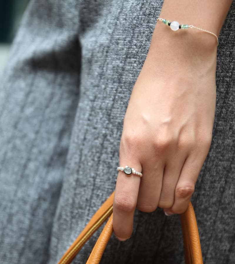 黑貝貓 925純銀 珠 戒指 cat shape mother pearl  925 silver ring