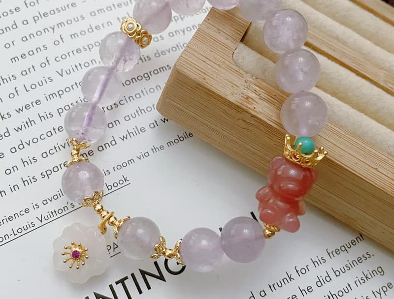 天然紫水晶-塩源瑪瑙水晶寶石 手鍊